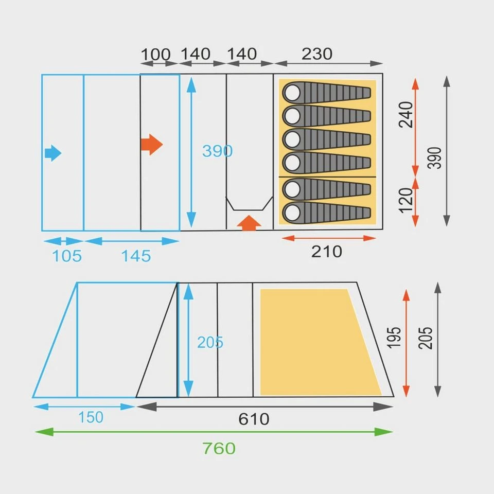 Vanguard 6 Tent Porch 2 Vanguard 6 Tent Porch - Image 2