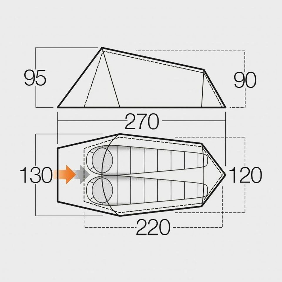 Vango Nyx 200 Tent 2 Vango Nyx 200 Tent - Image 2