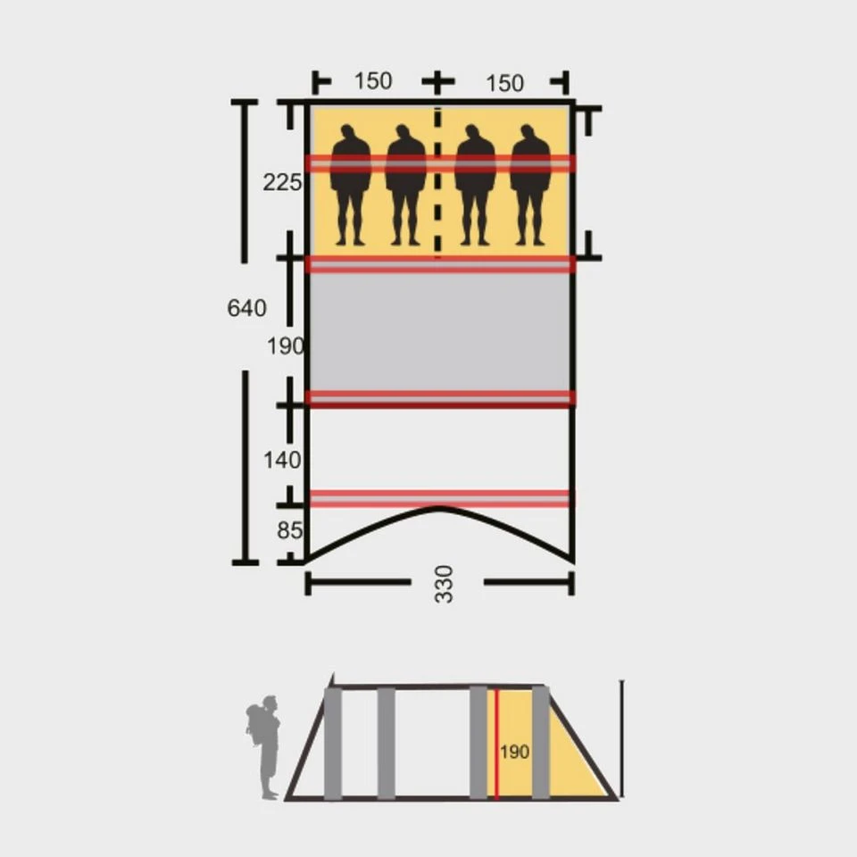 Horizon 400 Air Nightfall Tent 2 Horizon 400 Air Nightfall Tent - Image 2