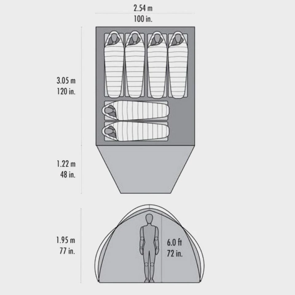 MSR Habitude 6 Family Camping Tent 2 MSR Habitude 6 Family Camping Tent - Image 2