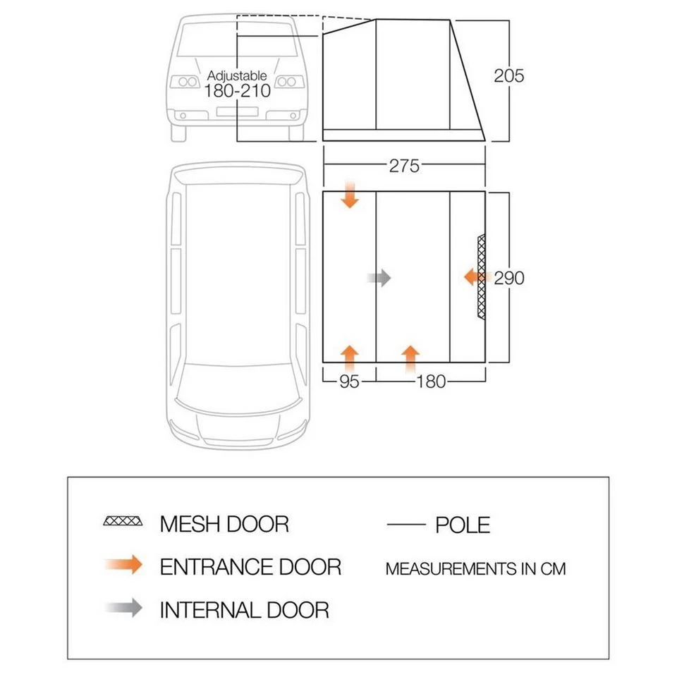 Vango Cairns Low Campervan Awning 2 Vango Cairns Low Campervan Awning - Image 2