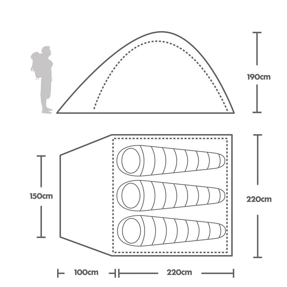 Tamar 3 Person Tent 2 Tamar 3 Person Tent - Image 2