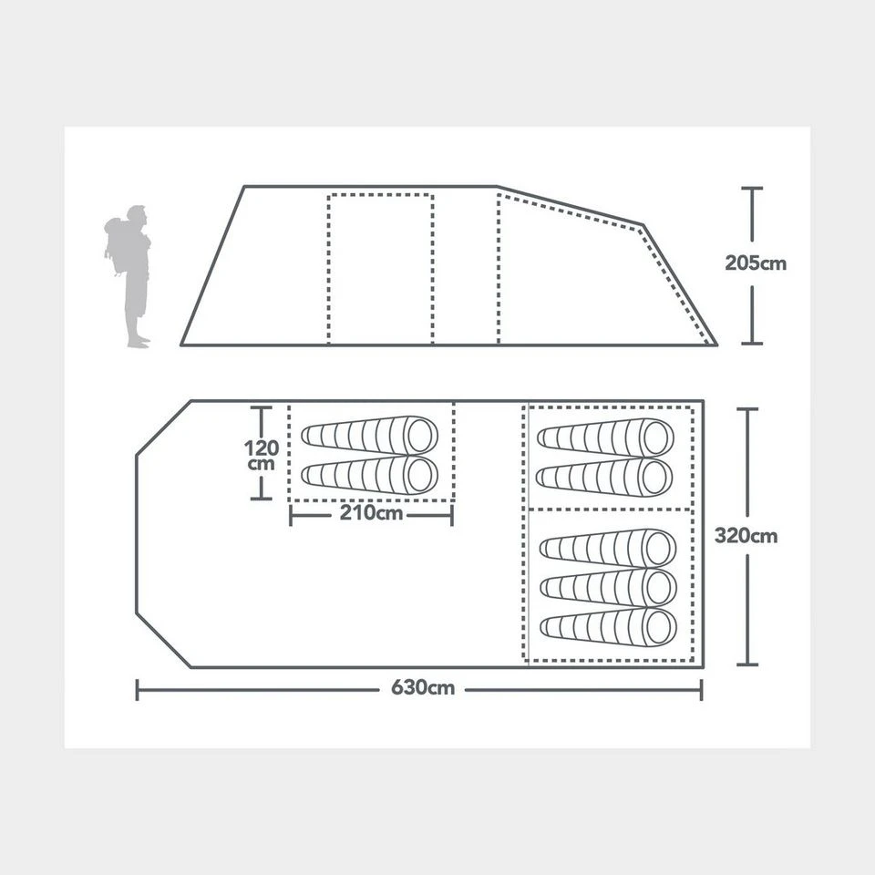 Berghaus Adhara 700 Nightfall® Tent 2 Berghaus Adhara 700 Nightfall® Tent - Image 2